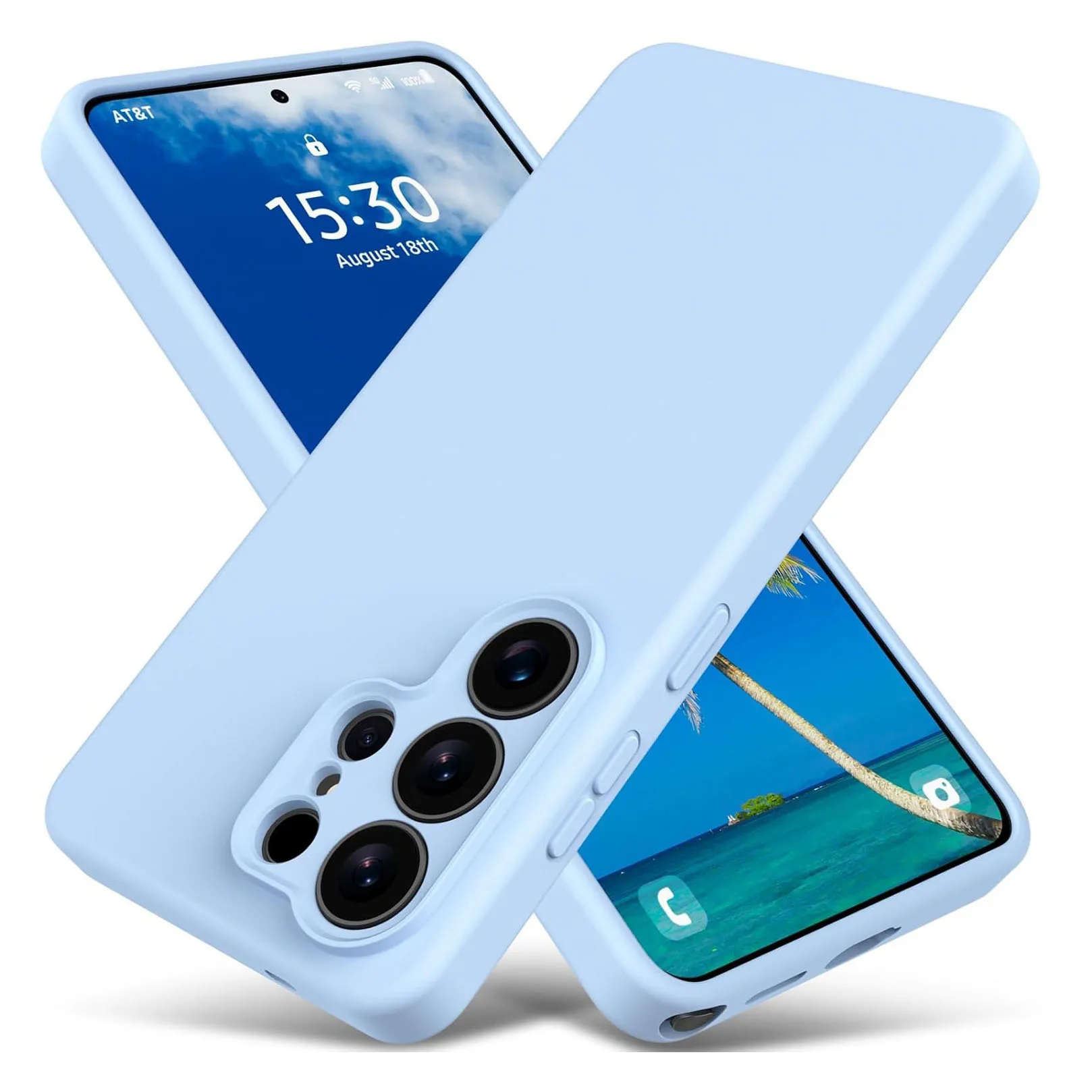 Matte Liquid Silicone Slim Case - Candy Pure Color Soft Cover