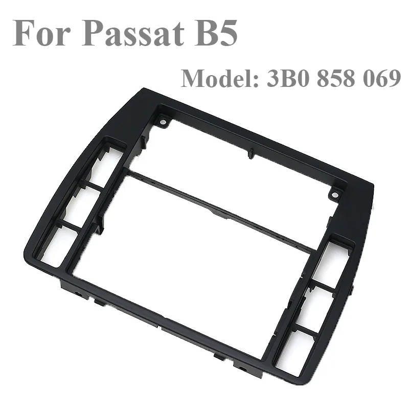 블랙 대시보드 센터 콘솔 베젤 패널, VW 파사트 B5 1998-2005 라디오 페이스 트림 프레임 서라운드 3B0 858 069