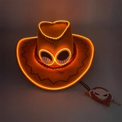 Anime - Inspired Orange Cosplay Hat with Funny Big Eyes - Perfect (01)