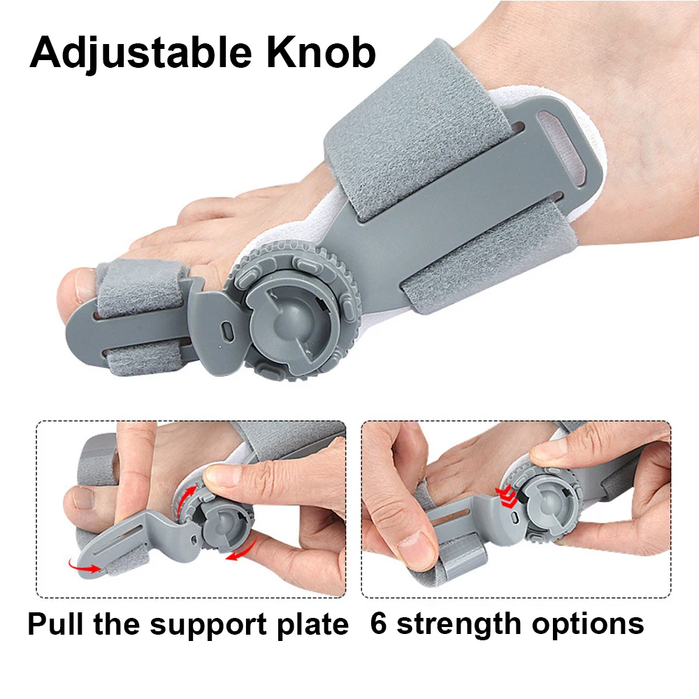 Adjustable Bunion Corrector Toe Separator Hallux Valgus Foot Corrector Toe Separator Straightener Pedicure Finger