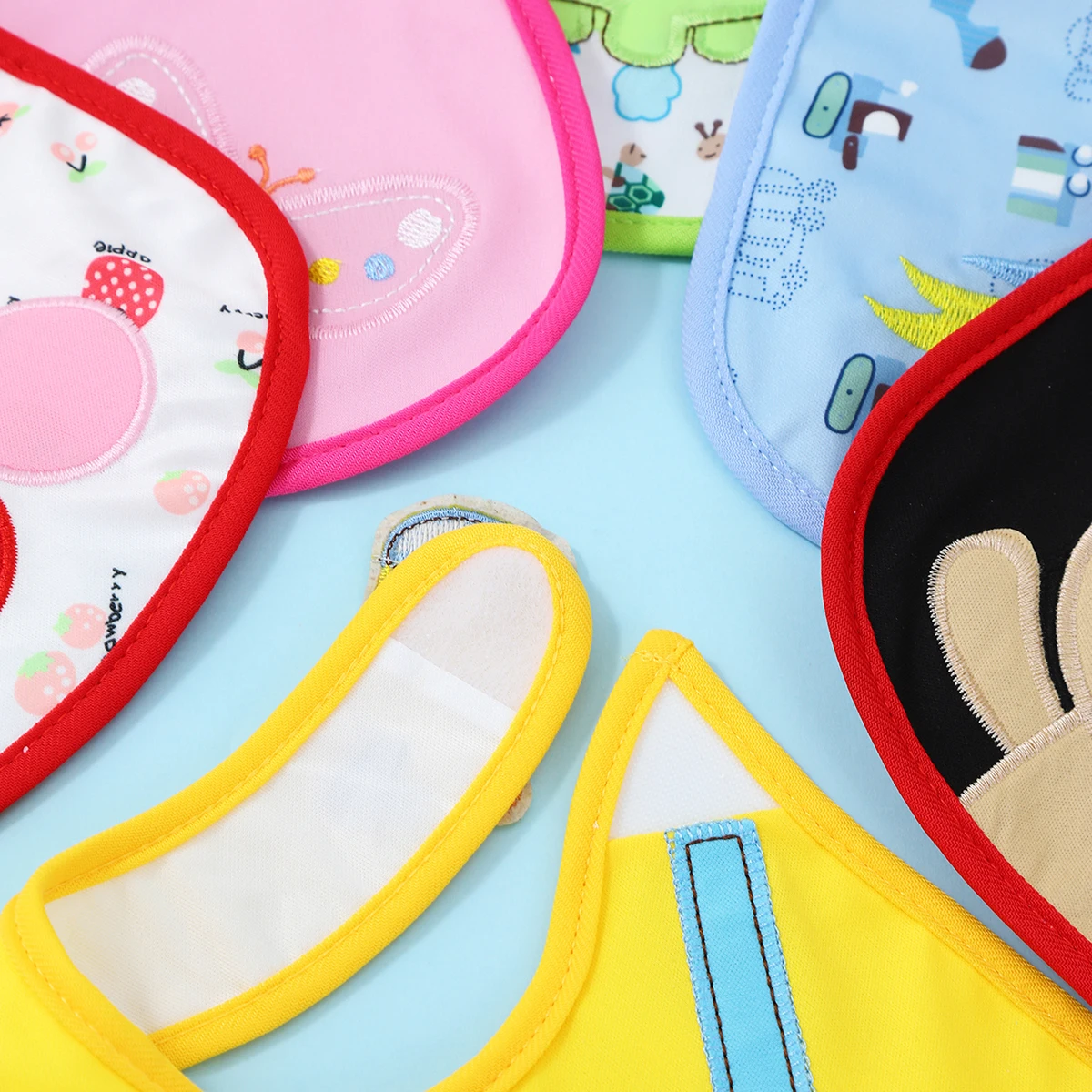 4pcs/Set Waterproof Bibs 5