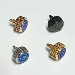 Screw-in GMT Case crown Replace Watch Crown Engraved Signed 'S' fits nh35 nh36 movement crown