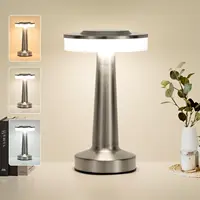 LED Table Lamp Touch Sensor Rechargeable Desktop Night Light Wireless Reading Lamp for Restaurant Hotel Bar Bedroom Decor Light 1