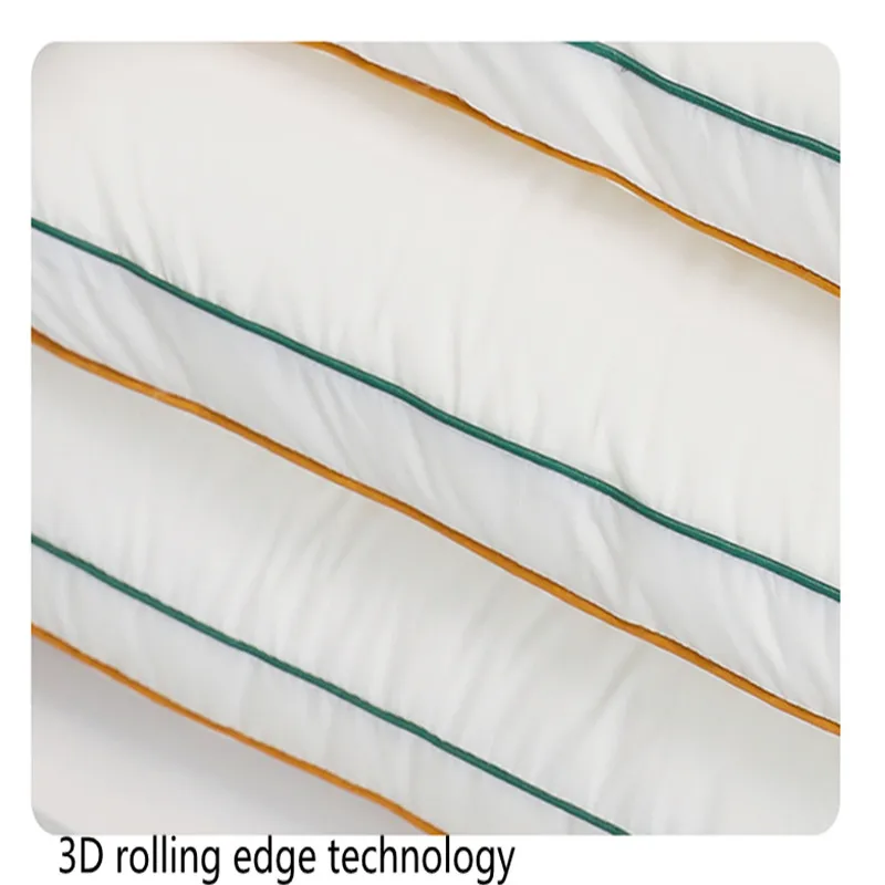 White Cotton Low Sleeping Pillow for Kids Parents Adult Neck Health Care Pillows, Bed Cushion,Home Textile,30*50/40*60/48*74cm