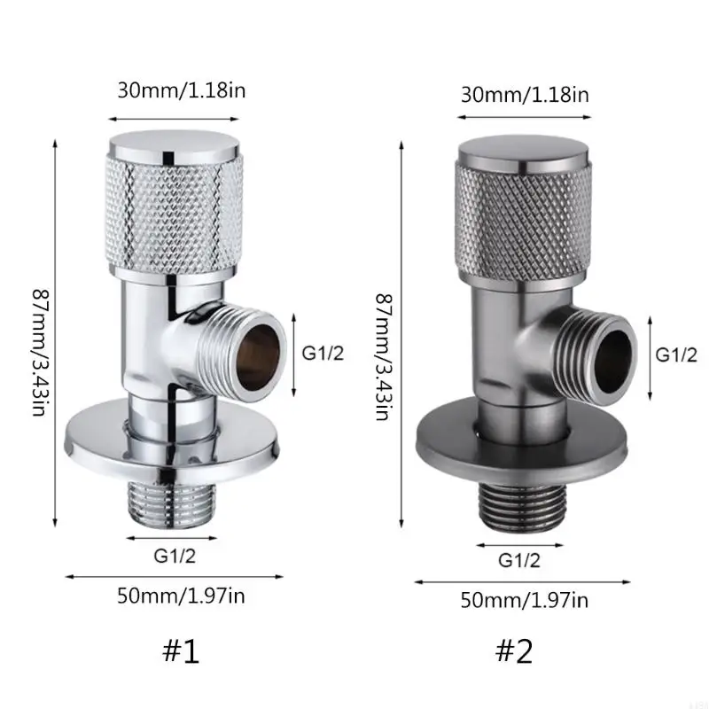Full copper toilet angle valve, full copper mini angle valve, toilet gun, gray gold electroplated toilet angle valve/inlet valve
