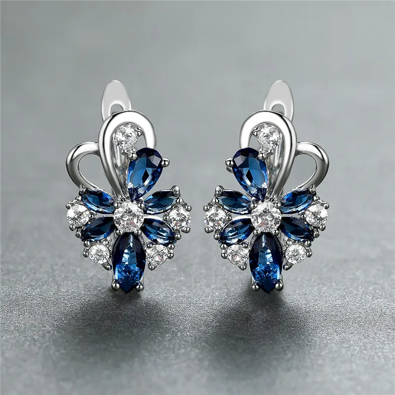 Boucles D'oreilles Mariage Dorées Sur Clous, Cascade Gouttes Poires En