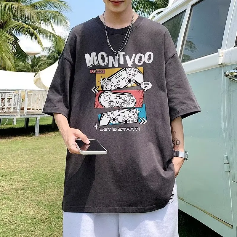 

High Quality Printed T-shirt Men Women Summer Casual Fashion Loose Breathable Short Sleeve T Shirt