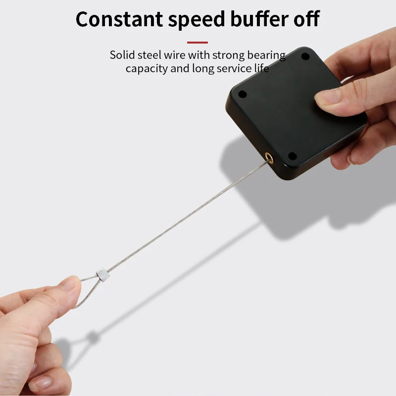 Door Closer No Punching Automatic Door Closer Pull Cord Door Closers Adjustable Surface Stop Bracket Type Automatic Closer
