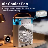 3 In 1 Fan AIr Conditioner Household Small Air Cooler LED Night Light Portable Humidifier Air Adjustment Fan Office Home Fan New 1