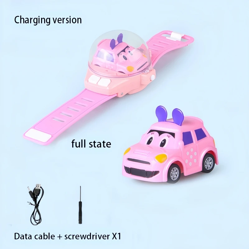 2.4G Kids Cartoon Watch Remote Control Car Toy