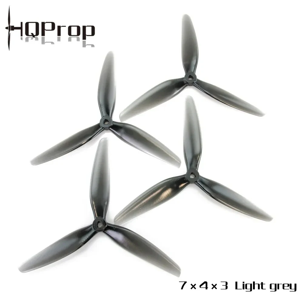 Détail de l'hélice 7 pouces HQProp 7040, pale en polycarbonate avec finition mate