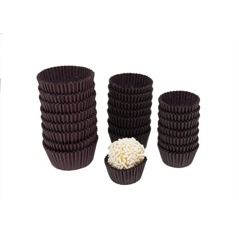 Disposable Mini Cupcake Molds and Greaseproof Paper Liners High-Temperature Resistant Baking Cups for Muffins Desserts Cakes