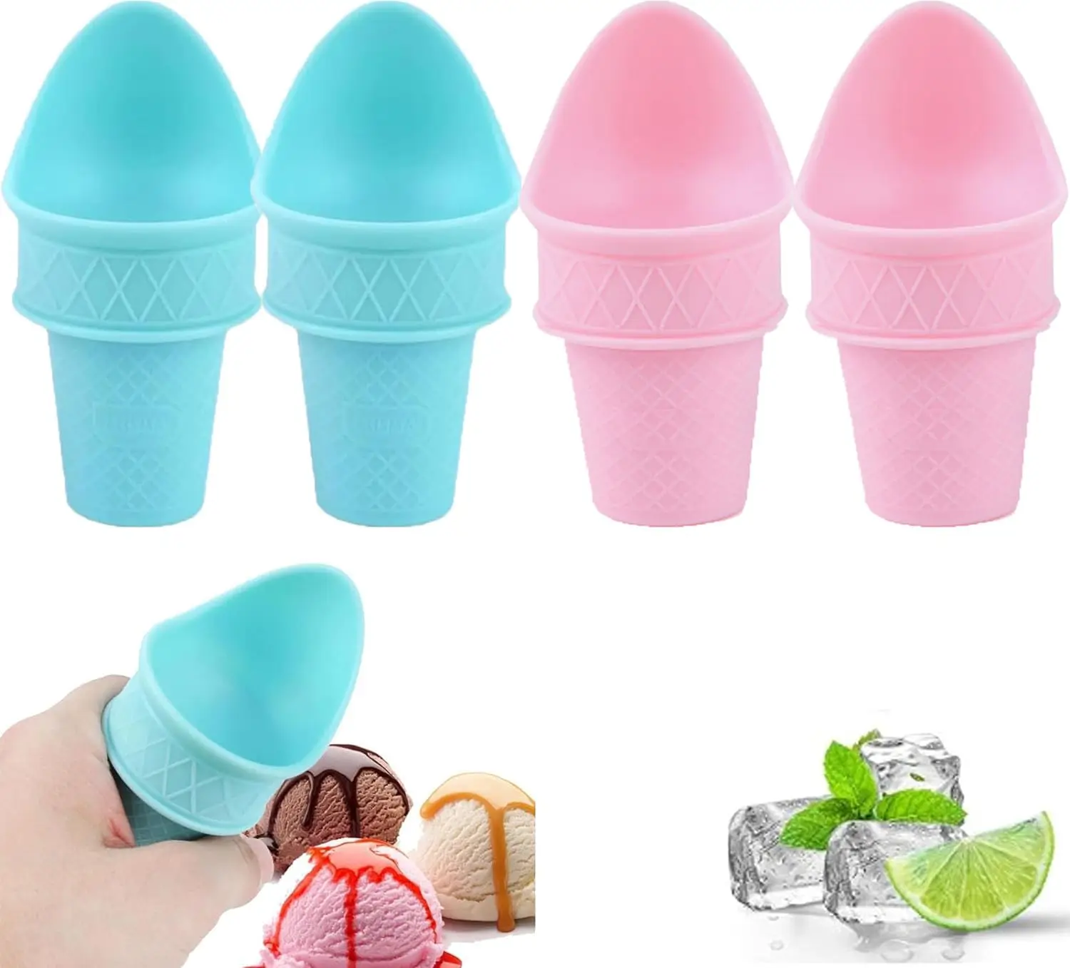 Ice Cream Scoop Children's Ice Cream Scoop Reusable Plastic Children's Food Grade Plastic Cup