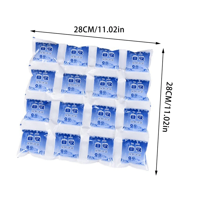 Absorbent Ice Packs Reusable Self Priming Ice Icing Packs Cold Compressed Beverages Chilled Food Preservation Gel Dry