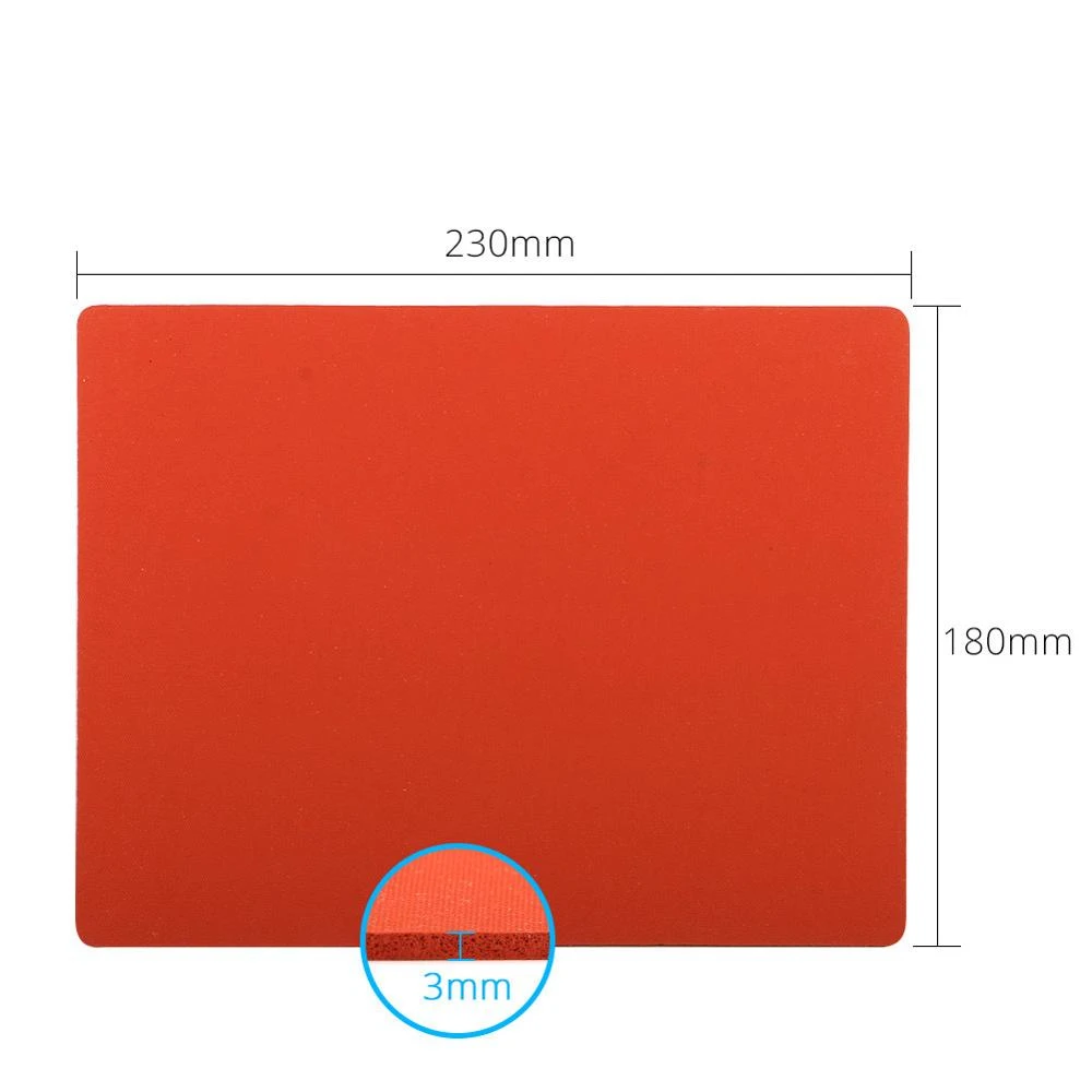 Uxcell Silicone Counter Mat Heat Resistant Mat 23.2x15.5inch Red