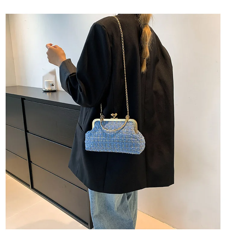 Fashion Chain Bag Autumn New Trend Simple Shoulder Bag Shell Bag Casual Crossbody Bag Women's Bag_voghion.com
