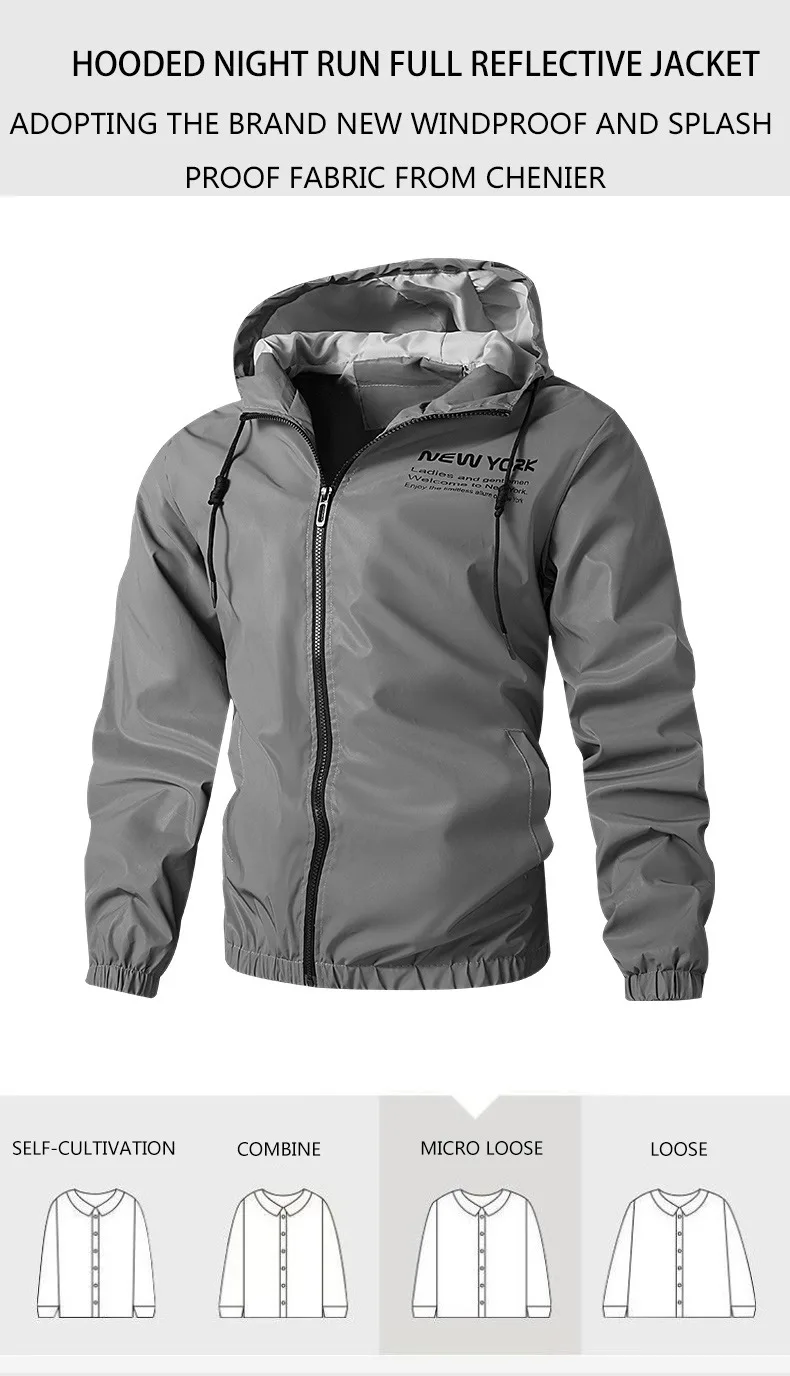 PlatiNum Night Reflective Jacket Side View