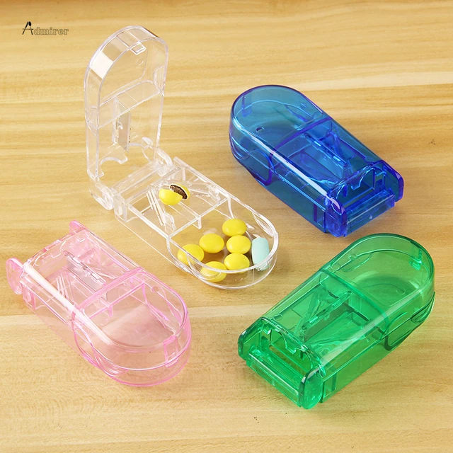 Medicine Box Pill Caplets Medicine Dose Tablet Cutter Splitter Divide  Compartment Storage Box Portable Home Medicine Case Boxes - AliExpress