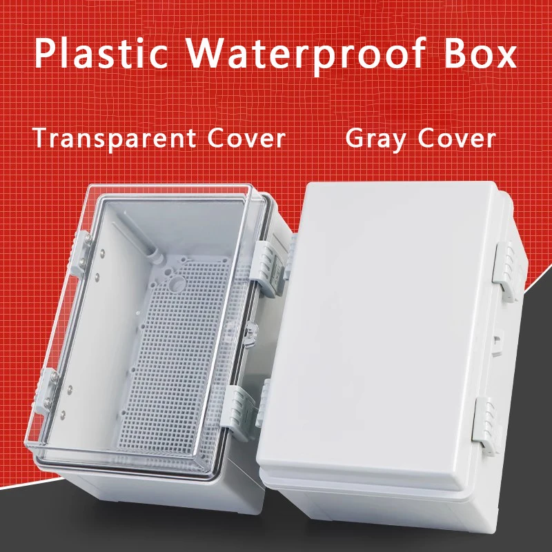 Weatherproof ABS Plastic Junction Box Enclosure with Hinge Buckle