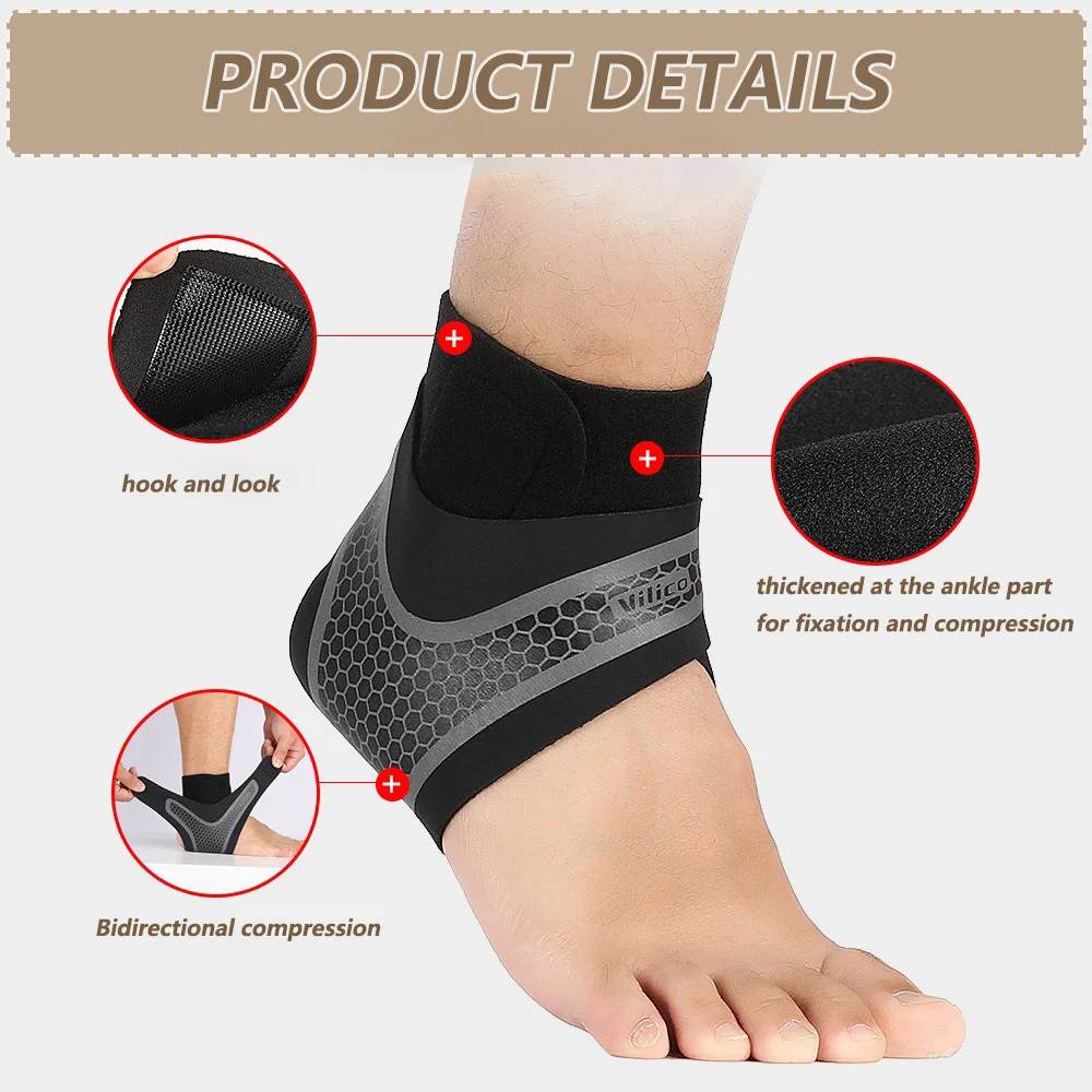 Ankle Support Brace Unisex Breathable Compression Sleeve Outdoor Sports Hiking Running Lightweight Stabilizing Strap Mobility knee strap brace adjustable wrist ankle weights