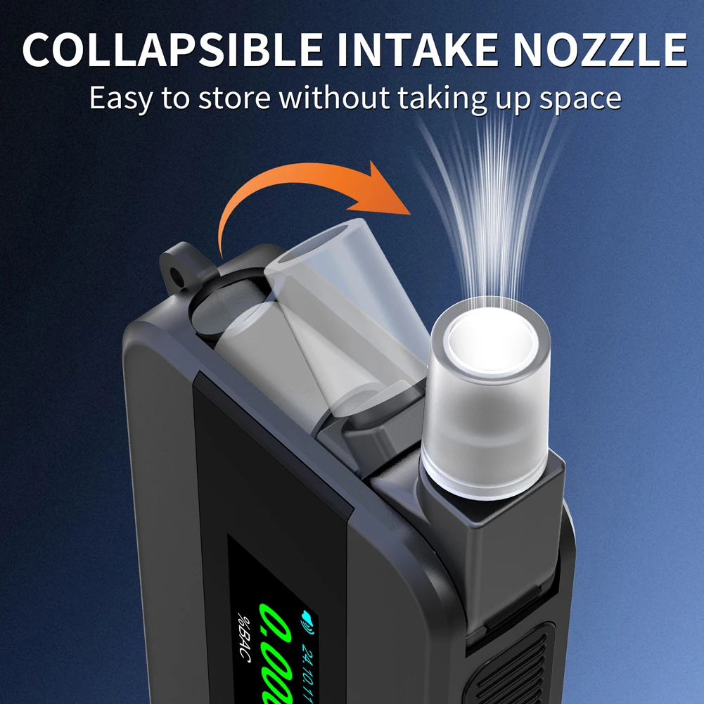 Electrochemical Alcohol Tester Voice Report Blowing Drunk Driving Breath Alcohol Tester Breathalyzer Test