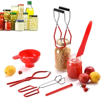LMETJMA Canning Supplies Canning Kit Essential Canning Tools Set Included Canning Jar Lifter Canning Funnel Bubble Popper 1