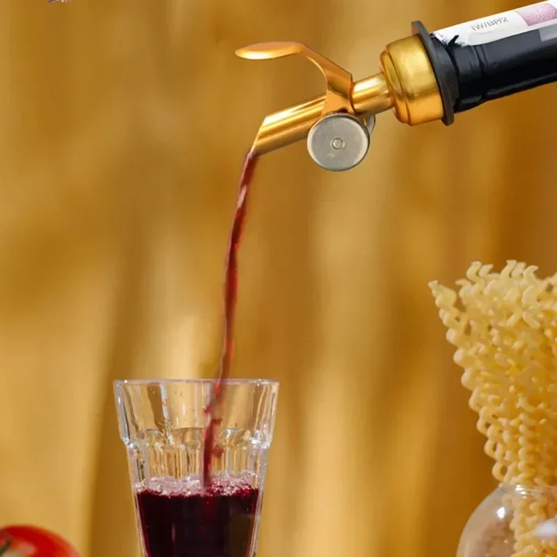 4 pz/set Bottiglia di Vino Versatore Tappo In Acciaio Inox Vari Vino Liquore Spiro Versatore Flusso Libero Beccuccio Tappo Bar Accessorio  15