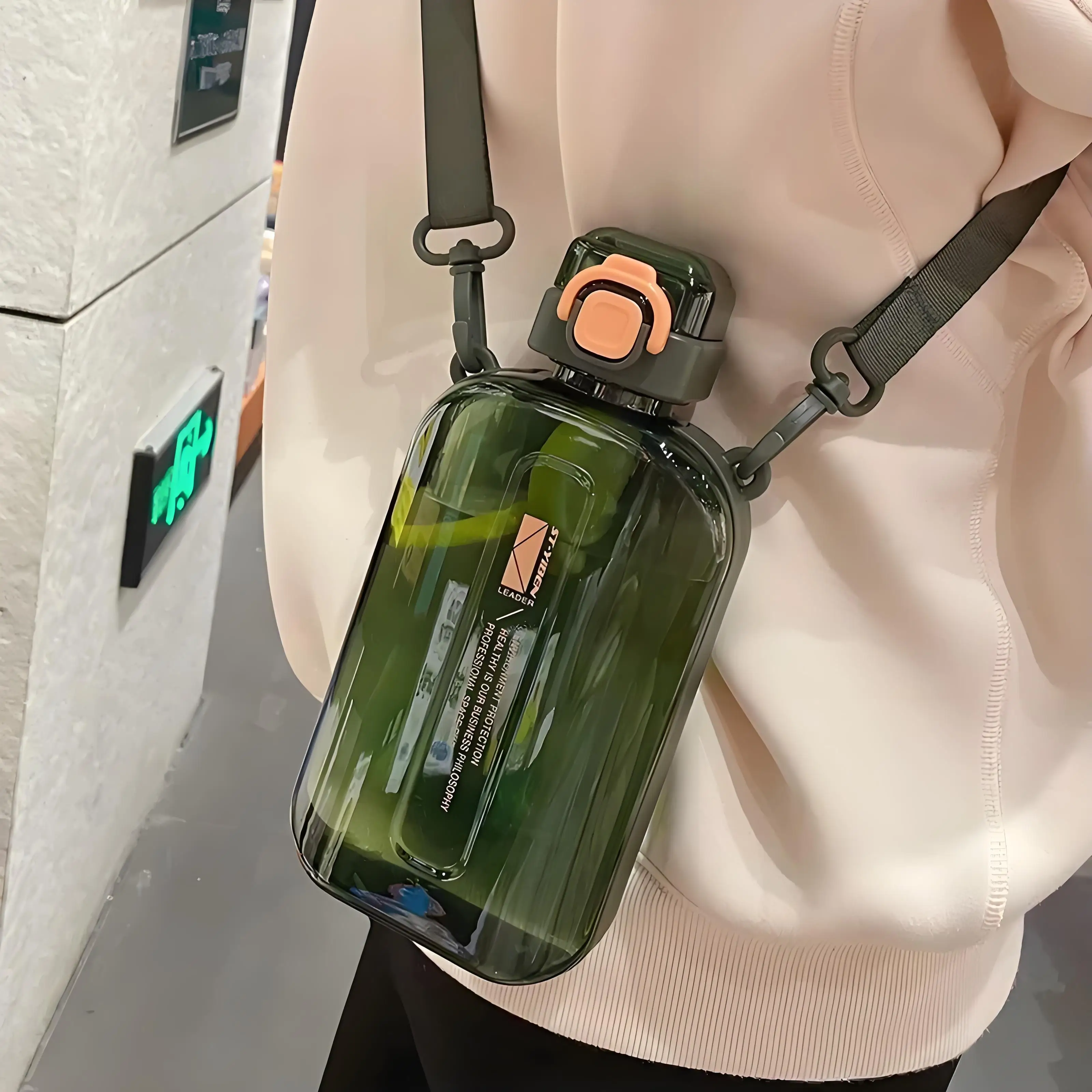 Flat Transparent Travel Water Bottle 3