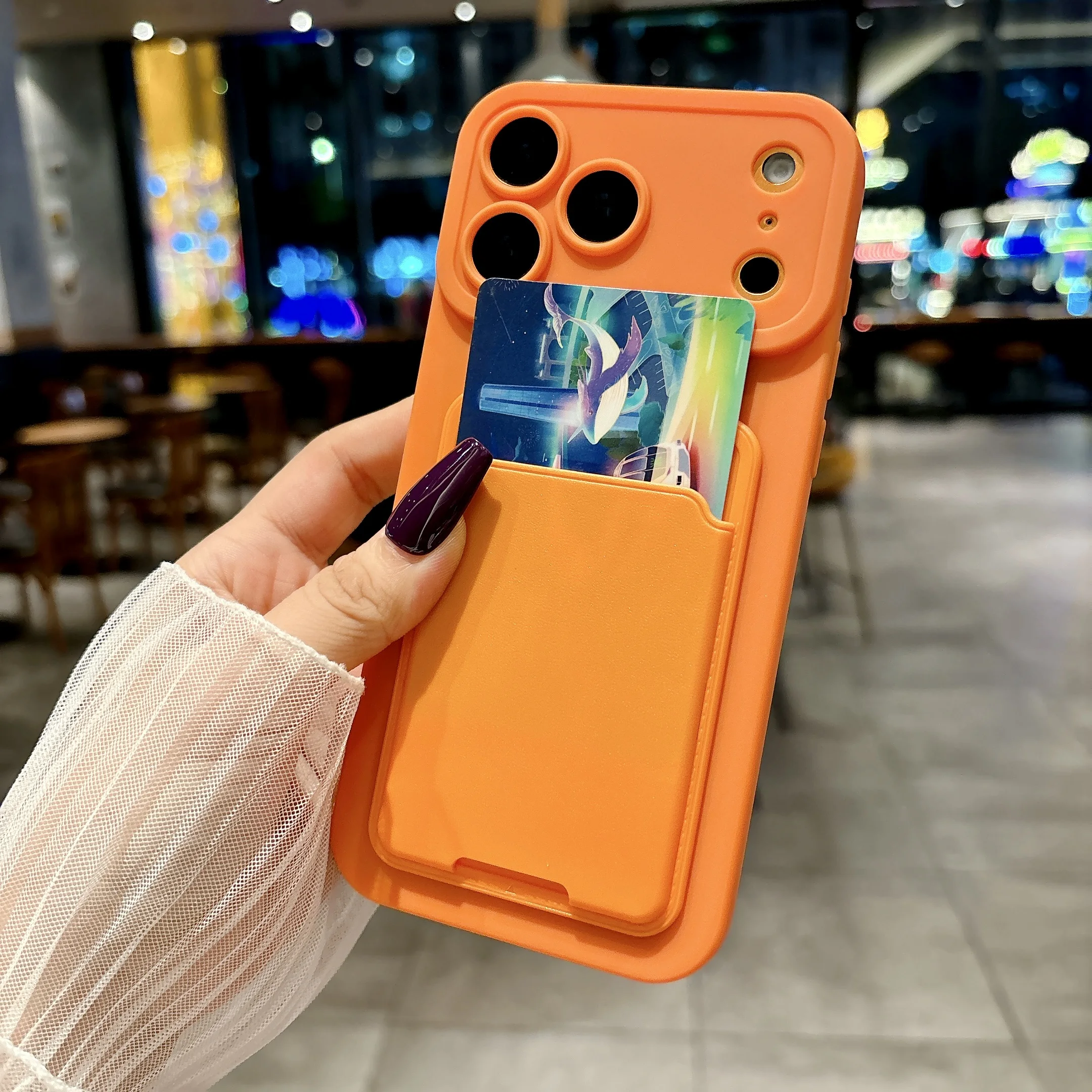 Universal Phone Case with Card Slot Holder and Pocket – Sleek and Functional Design
