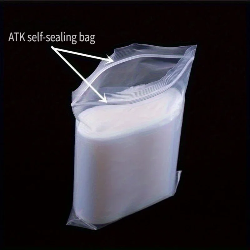 100 PCS Thick Clear Reusable Zip Lock Bags Heavy Duty Transparent Plastic Storage Bags Jewelry Party Jewelry Storage Bags Compression Storage Bag
