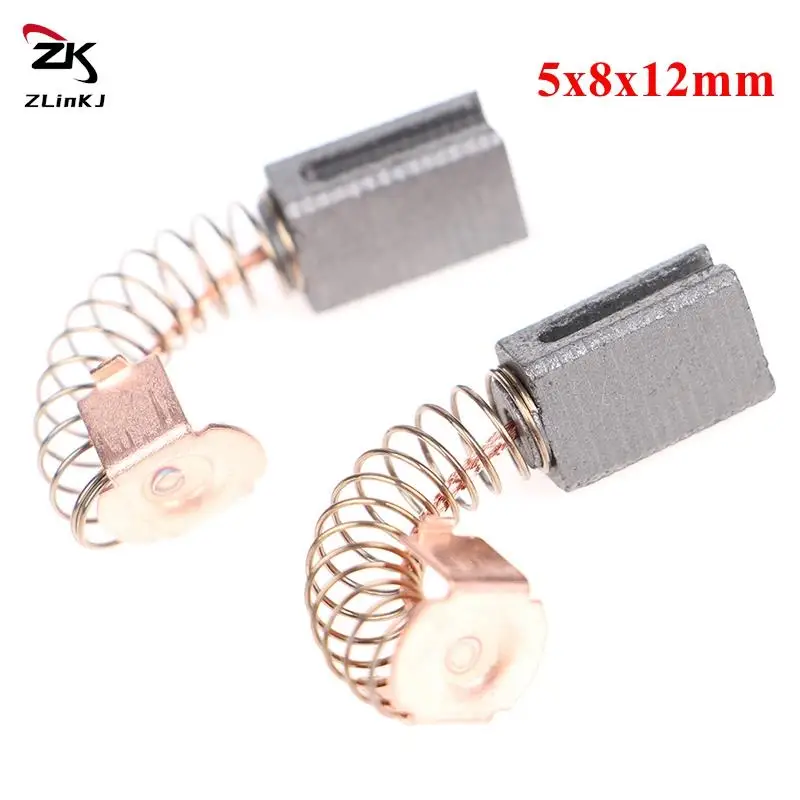전기 모터용 카본 브러시 교체 부품, 블랙 데커 앵글 그라인더 G720, 5x8x12mm 전동 공구, 1 쌍