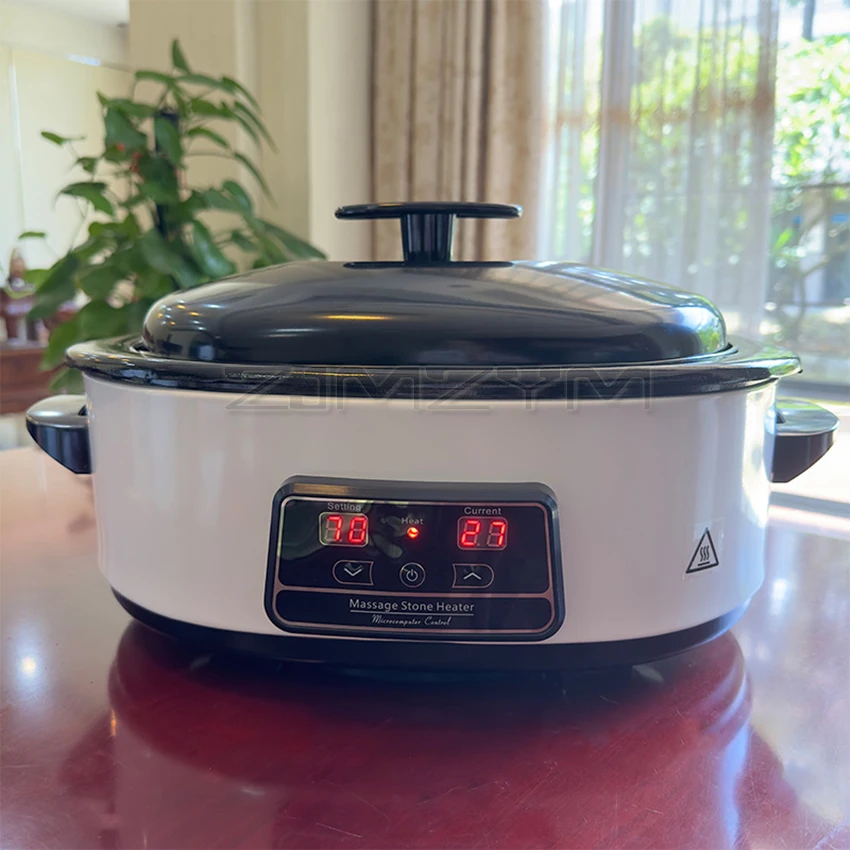 220V Massage Stone Heater Stress Back Pain Relief Health Care Lava Basalt Massage Stone Heating for Beauty Salon SPA Center 2
