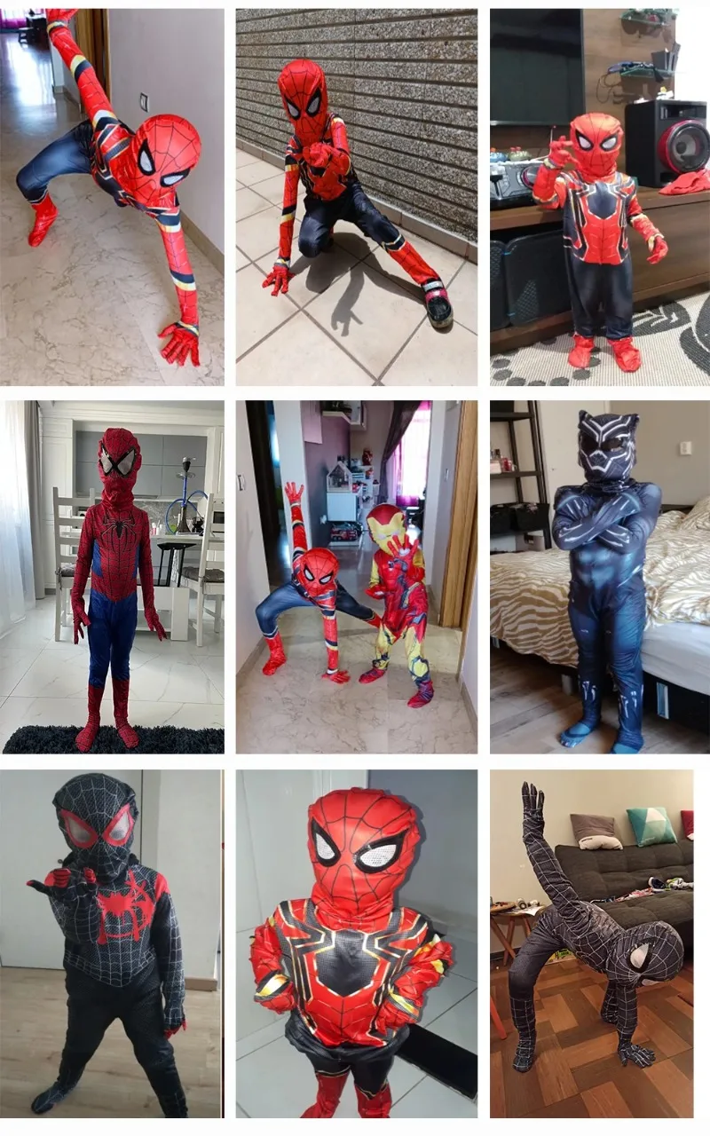 Cosplay Jumpsuit Superhero Cosplay Costume Kids Cosplay Costume Ultimate Spiderman No Way Home Carnival Party Clothing