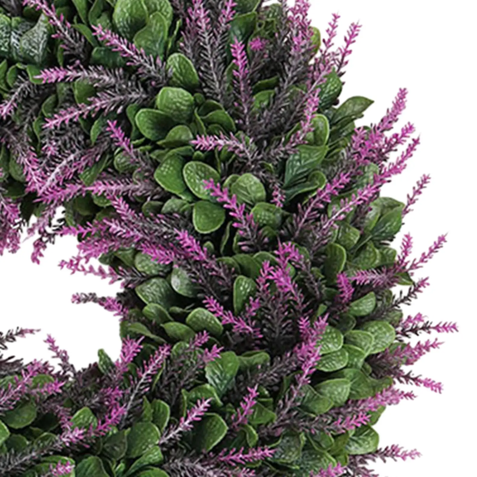 45cm Artificial Lavender Spring Front Door Wreath Realistic Handmade Multifunctional Summer Wreath for All Seasons Accessories