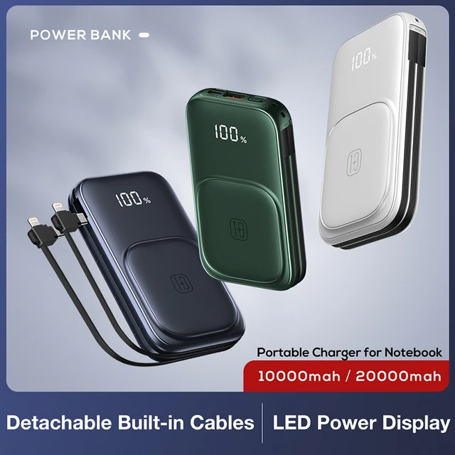 휴대성과 강력한 충전 기능을 갖춘 Genai 충전용 무선 20000 mAh 파워 뱅크