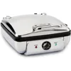 Electrics Stainless Steel Waffle Maker 4 Section Nonstick, Upright Storage 1600 Watts 6 Browning Levels, 1