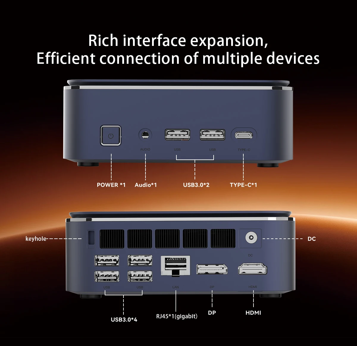 SOYO M5 Mini PC AMD Ryzen 3 4300U LPDDR4 16GB RAM 512GB ROM Windows 11 Pro Mini Desktop Computer Dual 4K Multi-Screen Output WiFi Bluetooth Gigabit LAN Type-C Compact Micro PC for Home Office Business Entertainment Daily Work
