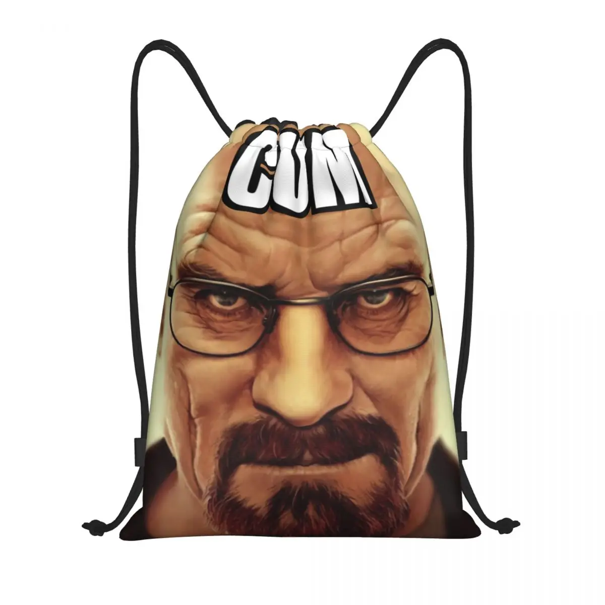 

Custom Breaking Bad Drawstring Backpack Women Men Gym Sport Sackpack Foldable Walter White Meme Training Bag Sack