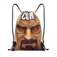 Custom Breaking Bad Drawstring Backpack Women Men Gym Sport Sackpack Foldable Walter White Meme Training Bag Sack 1