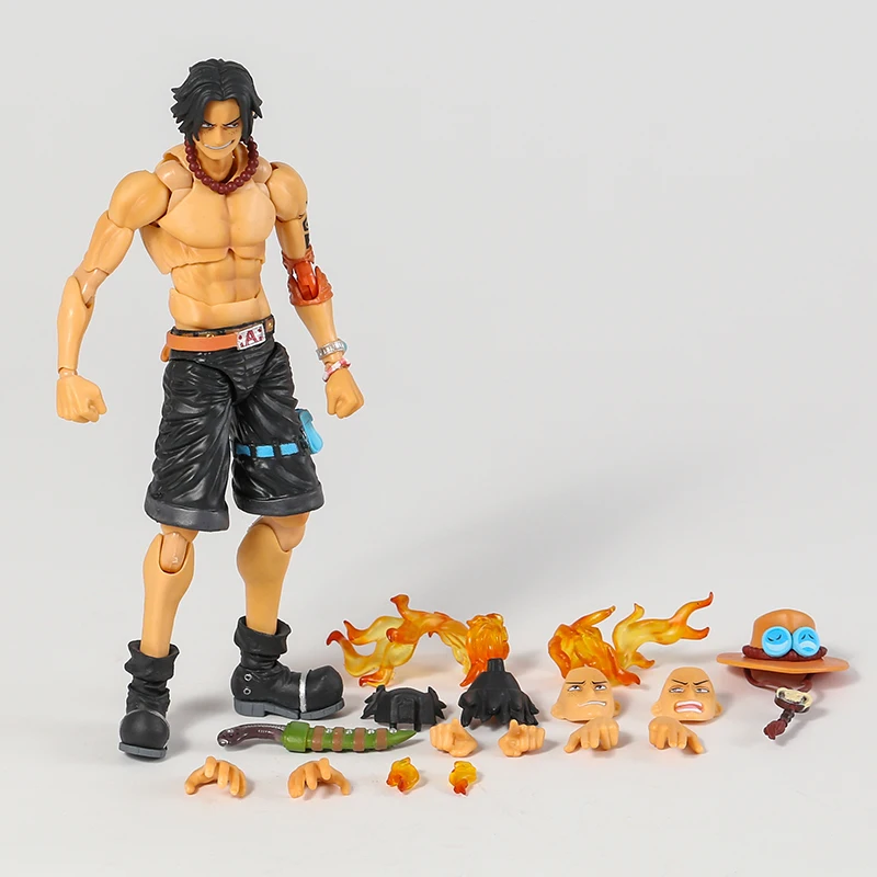 MH Variable Action Heroes One Piece Portgas D Ace Monkey D Luffy Roronoa  Zoro Action Toy Collection Figure Gift