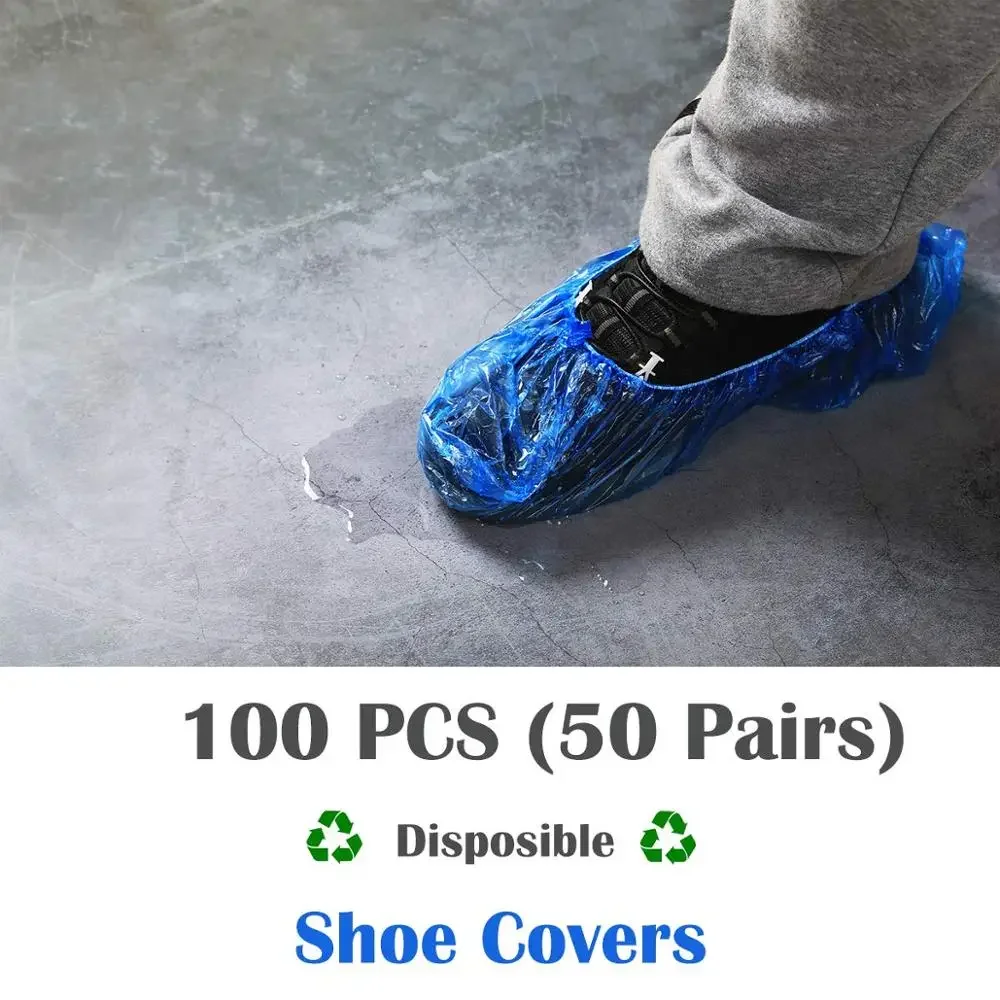 Disposable Shoe Covers Automatic Disposable Shoe Cover Waterproof Overshoes Dispenser Portable Hand-Free Machine for Home, Office, Supermarket, Factory