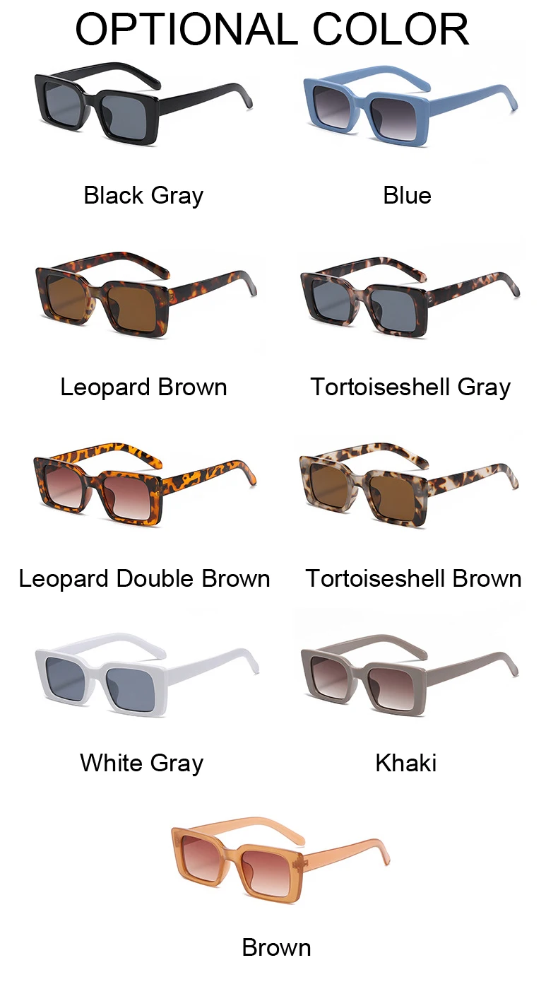 Vintage Square Sunglasses For Women Retro Gradient Designer Shades_voghion.com