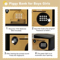 Piggy Bank Money Box ,Electric Fingerprint Password Money Saving Box ,Coin Bank Money Safe Atm Machine Gift For Kids 2