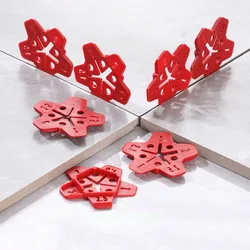 Tile Seam Card 5-in-1 Wall Floor Assembly Triangle Red Seam Card Tile Tile Tile Tool Seam Adjusting Clip Can Be Reused