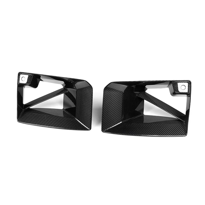Real Carbon Fiber Front Bumper Air Vent Cover Air Intake For BMW M2 G87 -IN MP-Style Front Ducts PrePreg Gloss Carbon Fiber