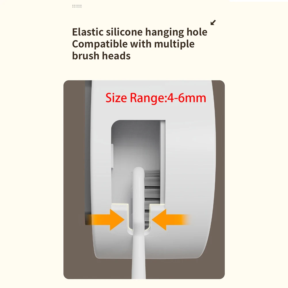 AiQUE Mini Portable Rechargeable Travel Toothbrush Sterilizer UV No Drilling Electric Toothbrush Holder Disinfection Box toothbrush sterilizer