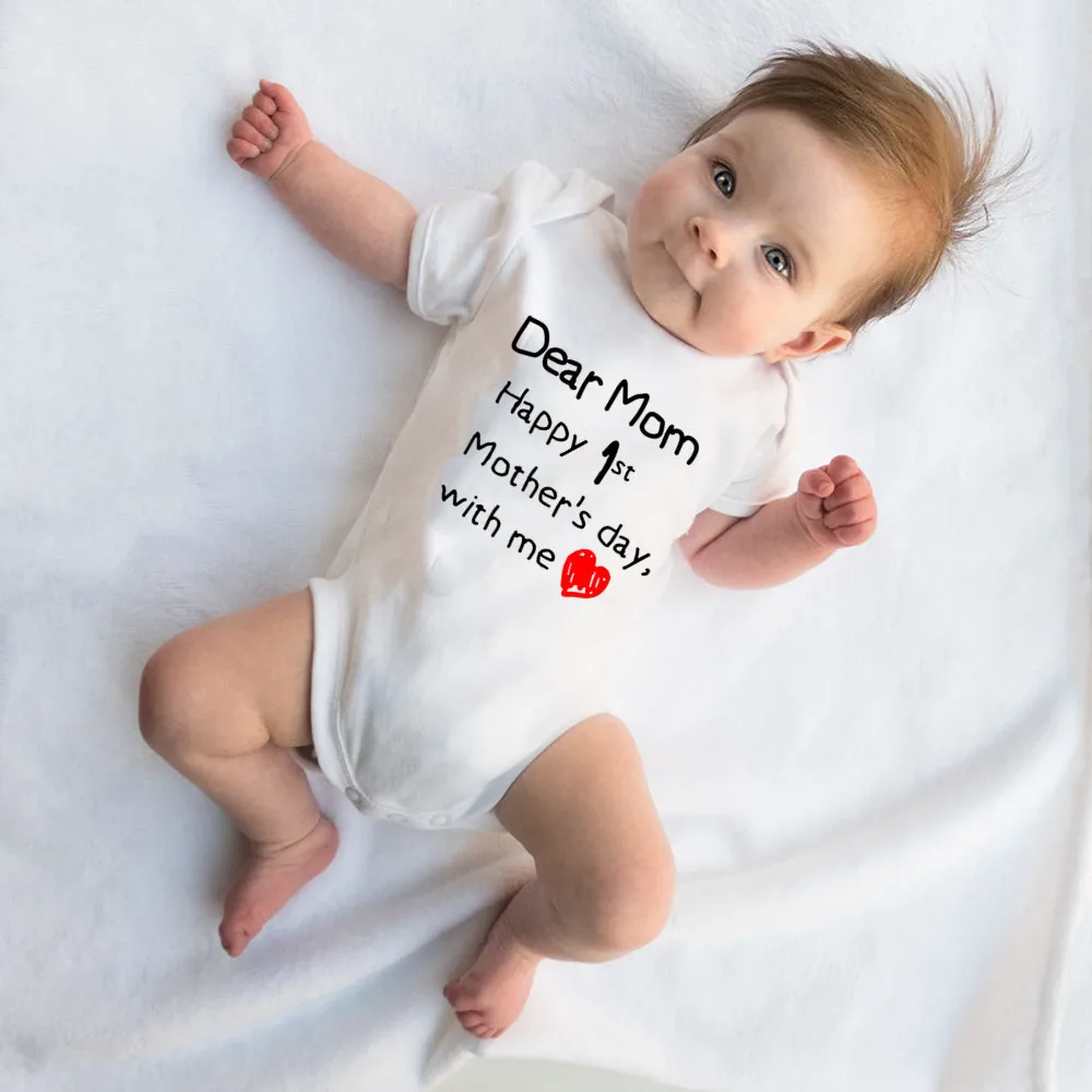 Pure Cotton Baby Rompers Crawling Clothes for Babies Buttocks Summer MOM DAD  Baby Clothes New Born Baby Girl Romper 3