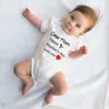 Pure Cotton Baby Rompers Crawling Clothes for Babies Buttocks Summer MOM DAD  Baby Clothes New Born Baby Girl Romper 3