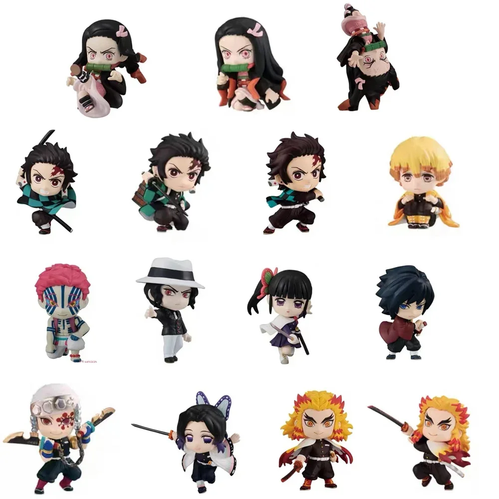 Modello In Scala Genuina Demon Slayer Rengoku Kyoujurou Kamado Tanjirou Kamado Nezuko Personaggio Action Figure Toys