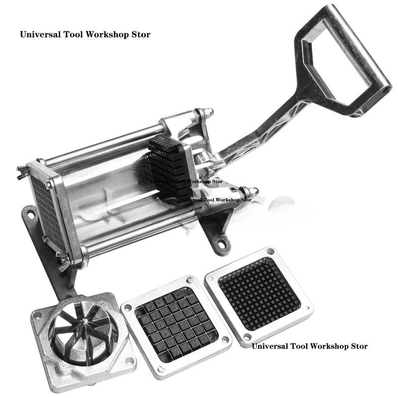 Electric French Fry Cutters Manual Potato Slicer Fruit Vegetable cutter slicer Potato Cutting Machine With 4 Blades